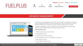 Fuelplus Advanced Account Management through Velocity Fleet System