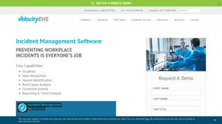 Incident Management Software - VelocityEHS