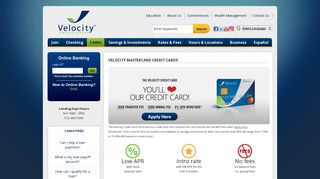 Velocity Mastercard Credit Cards | Velocity Credit Union
