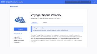 Voyager Sopris Velocity - Clever