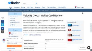 Velocity Global Wallet Travel Card - Full Review | finder.com.au