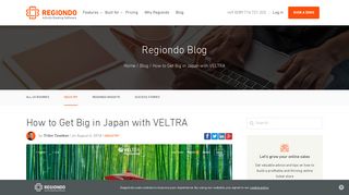 Become a VELTRA Partner to Boost Sales in Japan - Regiondo