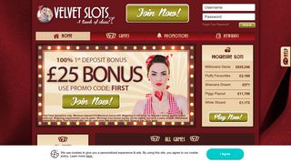 Velvet Slots: Play 250 Online Slots | £25 Welcome Bonus