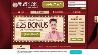games - Velvets Slots to Play Online Slots and get £25 Bonus!