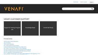 Venafi Customer Support