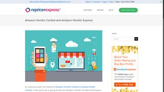 Amazon Vendor Central and Amazon Vendor Express - RepricerExpress