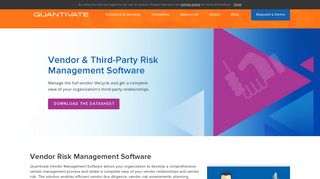 Vendor and Third-Party Management Software | Quantivate