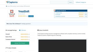 VendSoft Reviews and Pricing - 2019 - Capterra