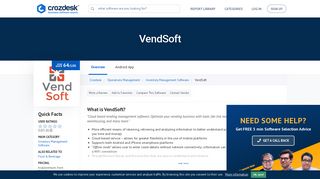 VendSoft Reviews, Pricing and Alternatives | Crozdesk
