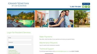 Login to Grand Venetian at Las Colinas Resident Services | Grand ...
