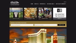 The Venetian | The Palazzo - Jobs at Las Vegas Sands