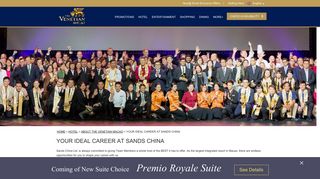 Your Ideal Career at Sands China | Official Site The Venetian Macao ...