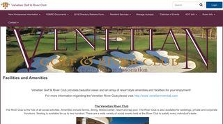 Venetian Golf & River Club - Facilities and Amenities