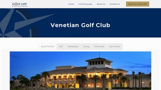 Venetian Golf Club Membership and Club Information