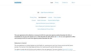Venmo | User Agreement