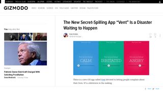 The New Secret-Spilling App “Vent” Is a Disaster Waiting to Happen