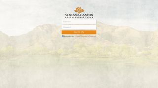 Login - Ventana Canyon Golf and Racquet Club