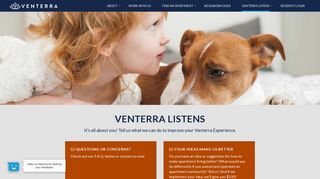 Venterra Listens | Venterra Living