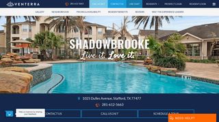 Shadowbrooke Apartments | Stafford, TX | Venterra Living