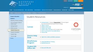 Student Resources | Moorpark College