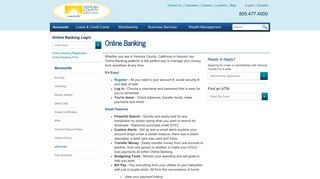 Online Banking | CA Credit Union | Ventura County Credit Union