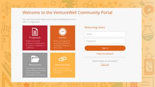 VentureWell Community Login