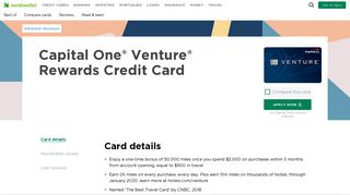 Capital One® Venture® Rewards Credit Card - NerdWallet