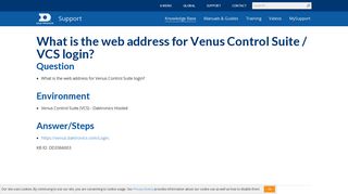 Knowledge Base What is the web address for Venus ... - Daktronics