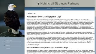 Venus Factor Shrm Learning System Login