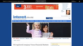NZ registered company Venus Financial Markets reportedly used to ...