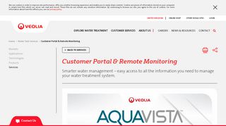 Remote Water Monitoring Customer Portal | Veolia Water UK