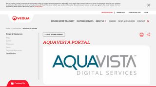 AQUAVISTA PORTAL | Veolia Water Technologies UK