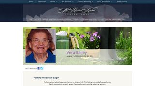 Vera Bailey Login - Milton, Ontario | McKersie - Kocher Funeral Home