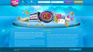 History of Casino - Vera&John - The fun online casino