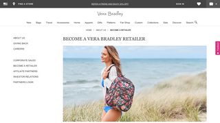 Become a Retailer - Benefits and Support Programs | Vera Bradley