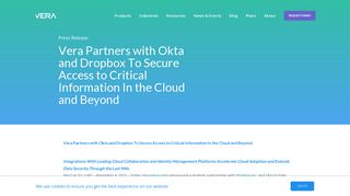 Vera Partners with Okta and Dropbox To Secure Access to Critical ...