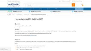 How Can I Access VERA via SSH and SCP? | Vesternet