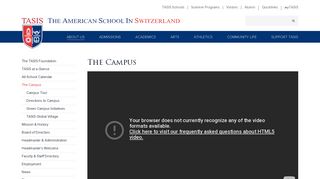 TASIS The American School in Switzerland: The Campus