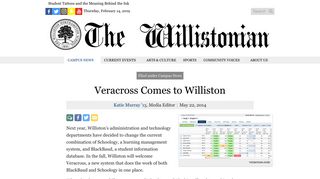 Veracross Comes to Williston – The Willistonian, Est. 1881