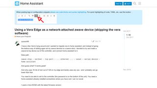 Using a Vera Edge as a network-attached zwave device (skipping the ...