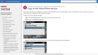 Login to the Verba Phone service - Verint Verba 9.2 - Verint Verba ...