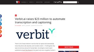 Verbit.ai raises $23 million to automate transcription and captioning ...