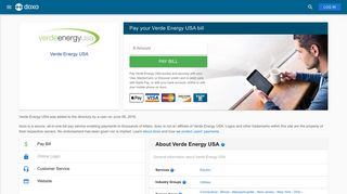 Verde Energy USA: Login, Bill Pay, Customer Service and Care Sign-In