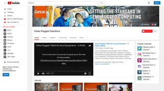 Getac Rugged Solutions - YouTube