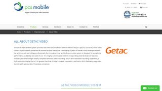 PCS Mobile > Products > Manufacturers > Getac Video