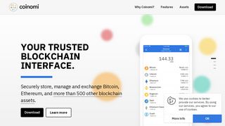 Coinomi: Your trusted blockchain interface.