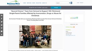 “Second Chance” Team from Vericool to Support 150+ Richmond ...