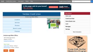 Veridian Credit Union - Waterloo, IA - Credit Unions Online