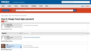 How to Change Forum login password | Verification Academy