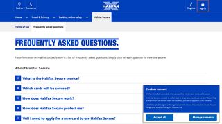 Halifax | Security and Privacy | Secure | FAQs